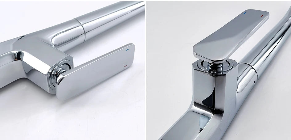 VGX Pull Out Kitchen Sink Faucet Stream Sprayer Kitchen Gourmet Faucet Rotatable Basin Mixer Water Tap Hot Cold Crane Brass Grey