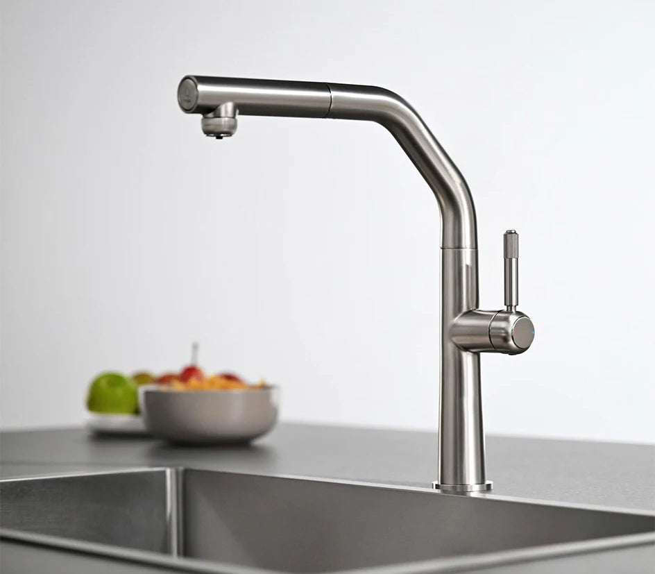 VGX Gold Kitchen Faucet Dual Spout Pure Drinking Water Tap Pull Out Kitchen Sink Mixer Stainless Steel Kitchen Gourmet Crane