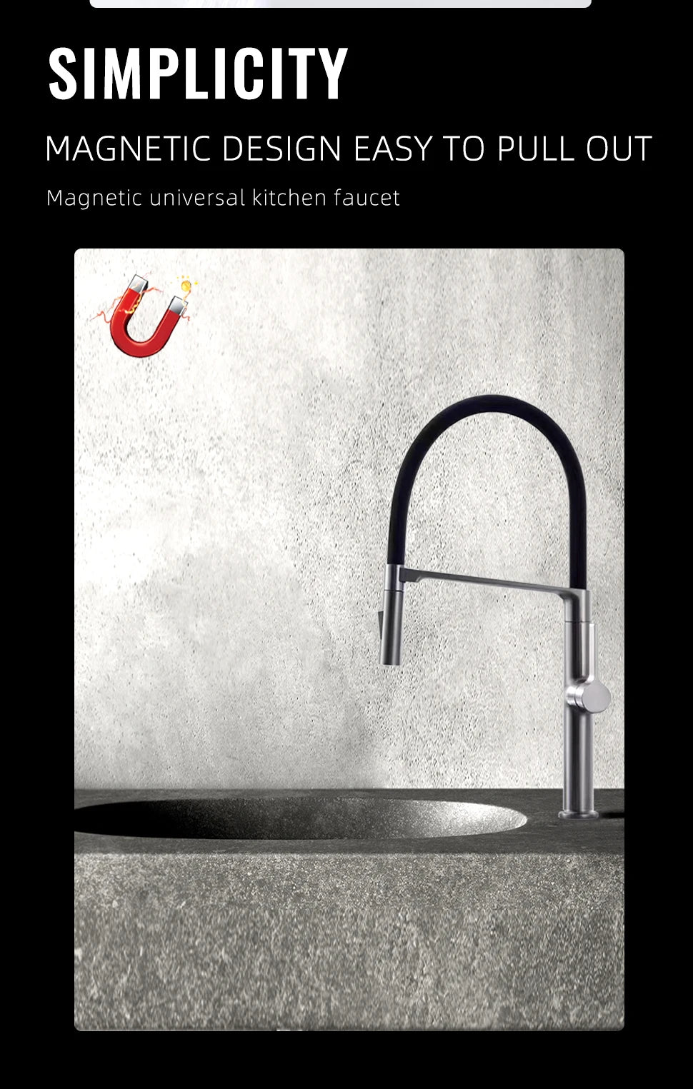 Black Kitchen Faucet Pull Down Sprayer Rubber Mixer Deck Mounted 2 Ways Sprayer Head Taps Hot And Cold Water faucet