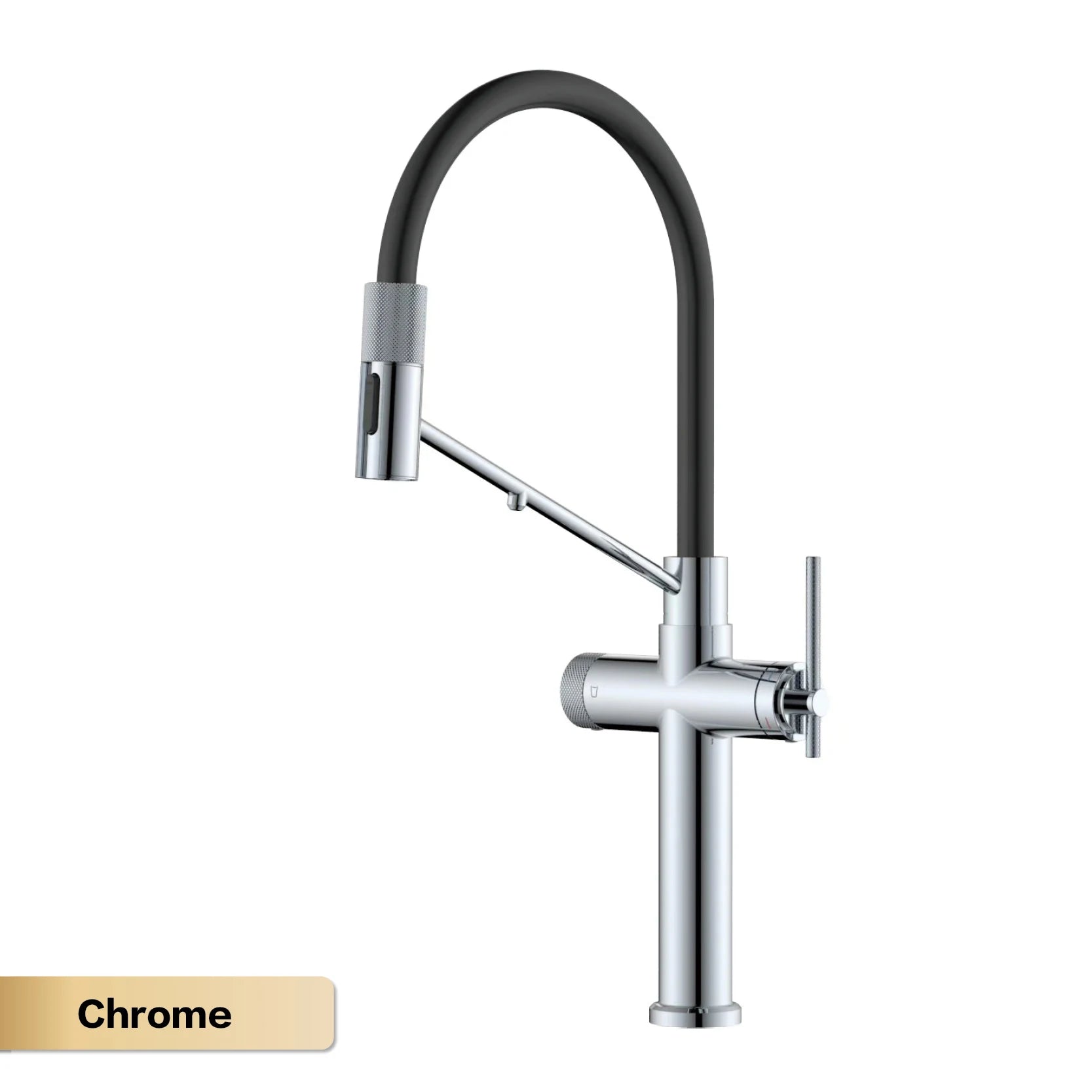 AITANA brushed rose gold pull-out kitchen faucet with luxury drinking water mode 3 function hot&cold water single hole sink Tap
