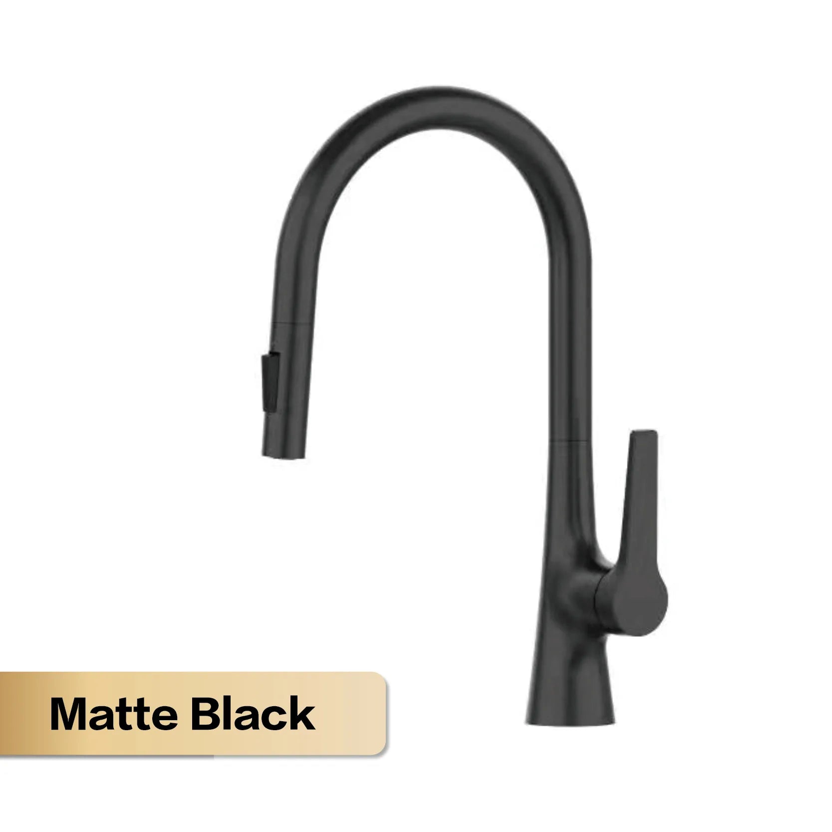 AITANA modern brushed gold kitchen faucet with single handle and single hole ceramic valve core hot&cold water pull-out sink Tap