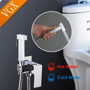 VGX Simple Bathroom Shower System Set Bathtub Faucets Set Bath Water Taps Shower Diverter Single Handle Tub Mixer Shower Crane