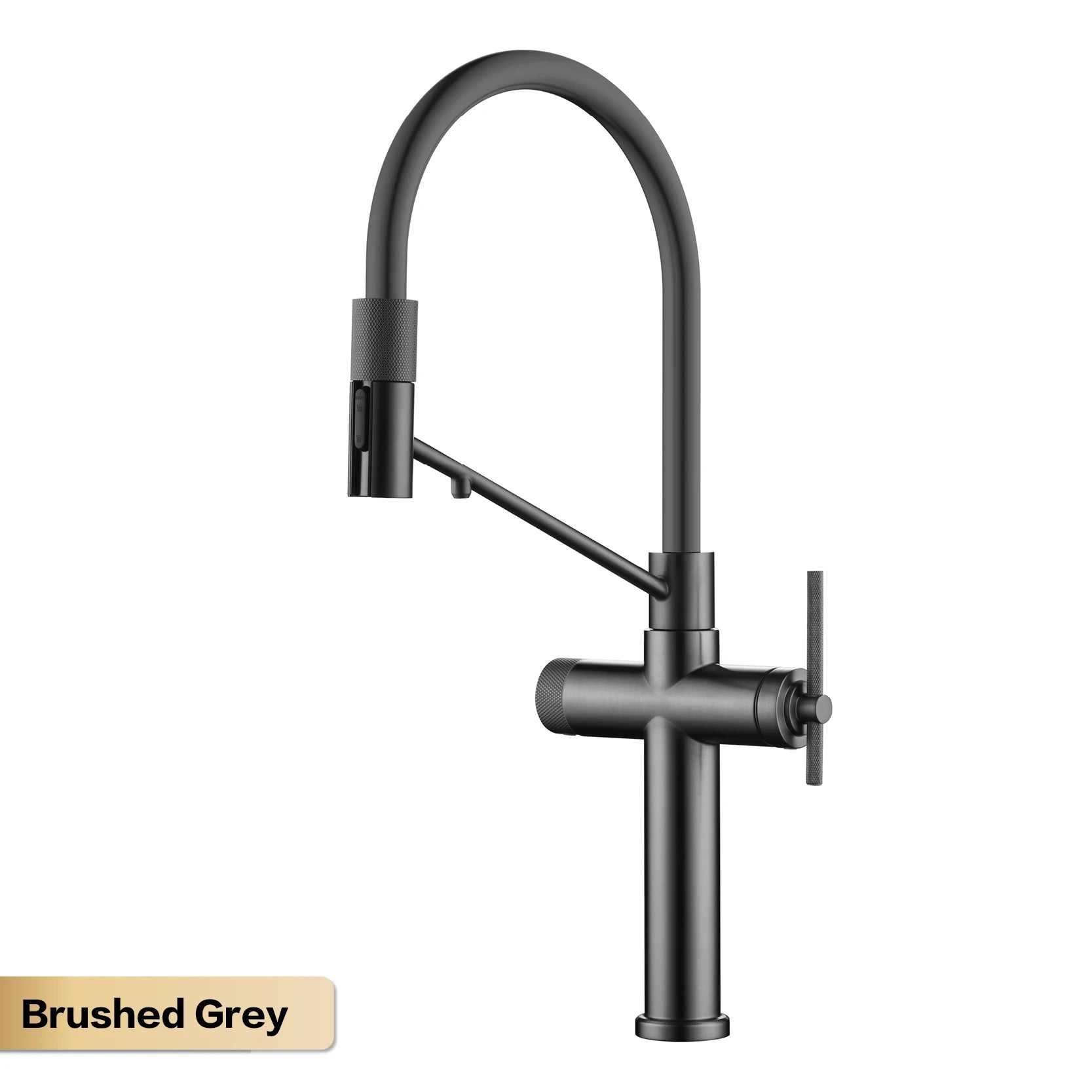 AITANA brushed rose gold pull-out kitchen faucet with luxury drinking water mode 3 function hot&cold water single hole sink Tap