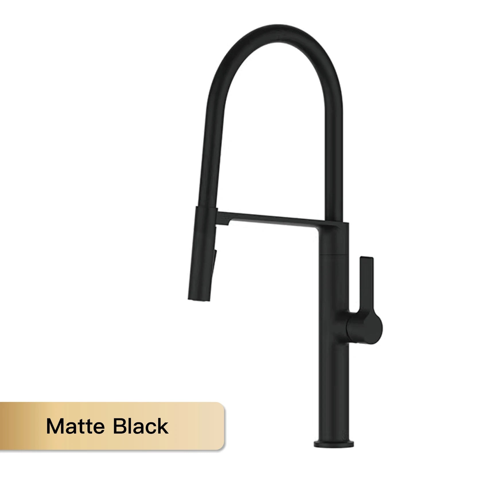 AITANA Luxury Gun Grey Brass Kitchen Faucet Simple Design Single Handle 2-Function Hot and Cold Water Pullout Sink Mixer