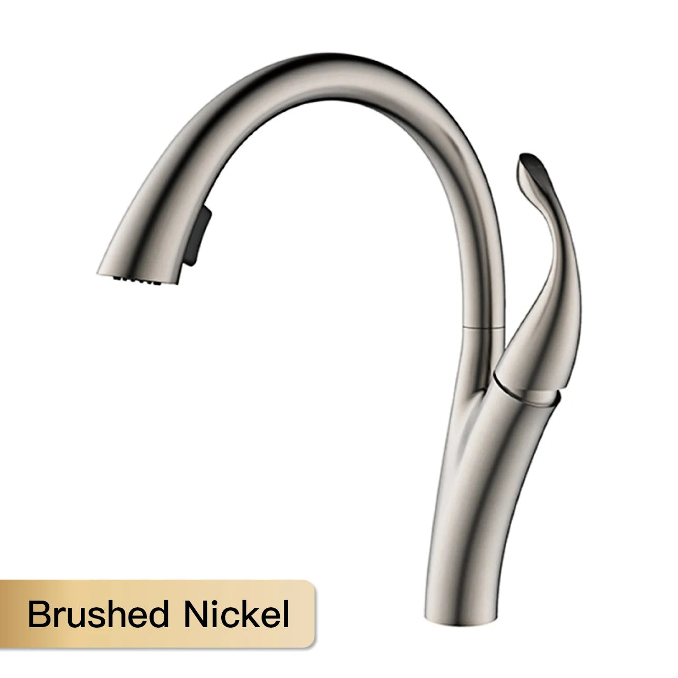 AITANA Simple design brass black kitchen faucet modern single handle pull-out hot and cold water 2 function sink faucet