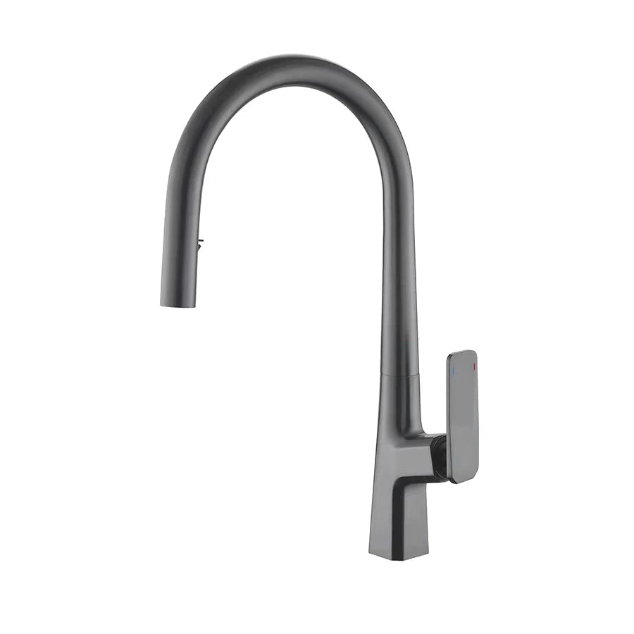VGX Pull Out Kitchen Sink Faucet Stream Sprayer Kitchen Gourmet Faucet Rotatable Basin Mixer Water Tap Hot Cold Crane Brass Grey