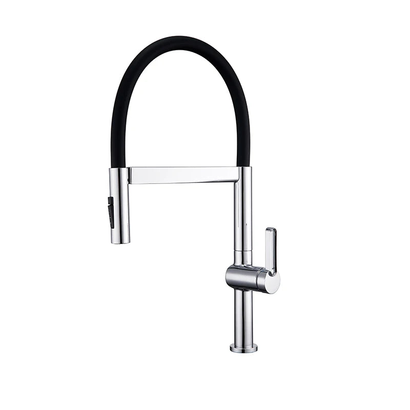 VGX Kitchen Faucet Sink Faucets Rubber Pull Down Stream Sprayer Taps Rotatable Kitchen Mixer Water Tap Hot Cold Crane Brass Gold