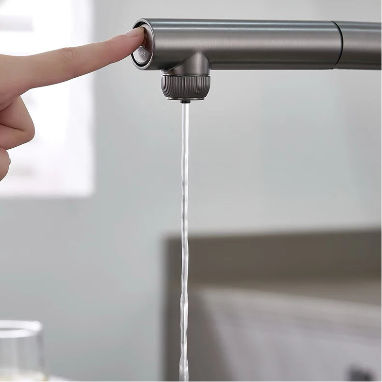 VGX Kitchen Faucet Dual Spout Pure Drinking Water Tap Pull Out Kitchen Sink Mixer Stainless Steel Kitchen Gourmet Faucet Crane