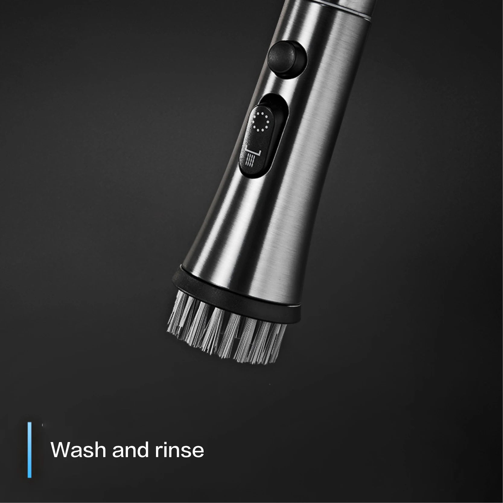 AITANA Pull out Design Gun Grey Kitchen Faucet Simple Single Handle Hot and Cold Water 3-Function Modern Sink Faucet