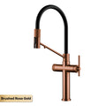 AITANA brushed rose gold pull-out kitchen faucet with luxury drinking water mode 3 function hot&cold water single hole sink Tap
