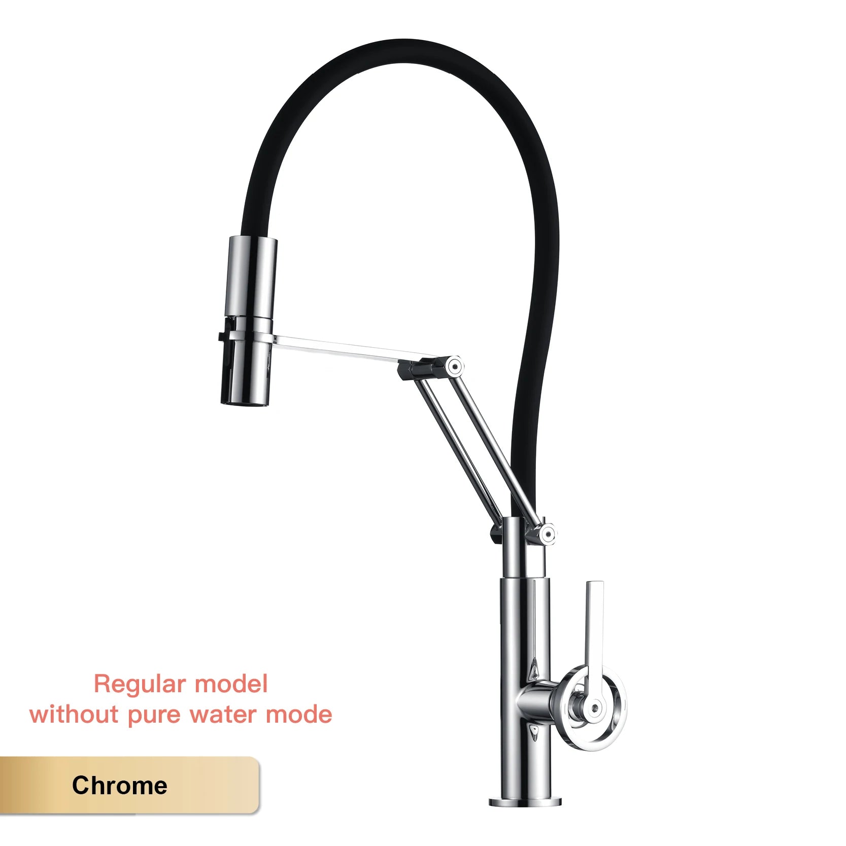 Industrial brass brushed rose gold kitchen faucet with separated filter faucet. 1 hole pull-out hot&cold water tank mixr Tap