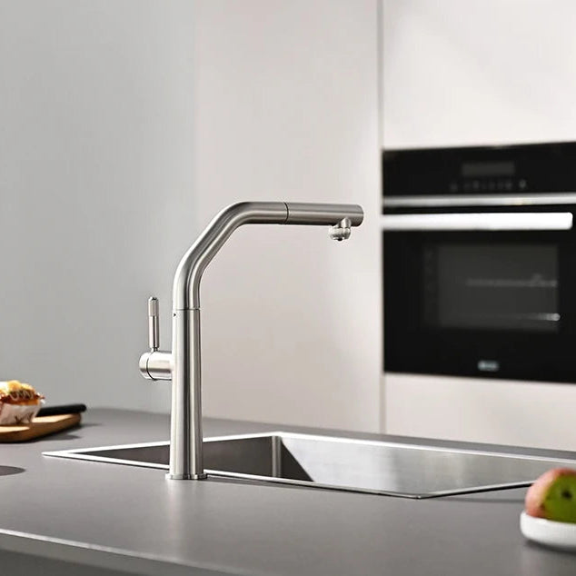 VGX Kitchen Faucet Dual Spout Pure Drinking Water Tap Pull Out Kitchen Sink Mixer Stainless Steel Kitchen Gourmet Faucet Crane