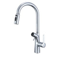 VGX Water Filter Kitchen Faucet Dual Spout Pure Drinking Water Tap Pull Out Kitchen Sink Mixer Kitchen Gourmet Faucet Crane Gold