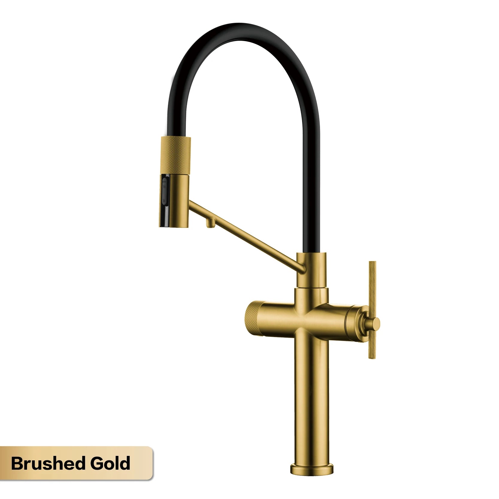 AITANA brushed rose gold pull-out kitchen faucet with luxury drinking water mode 3 function hot&cold water single hole sink Tap